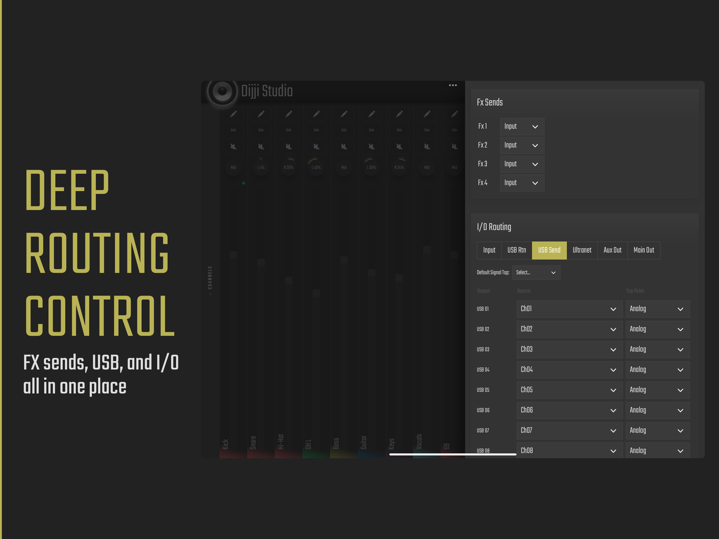 I/O routing on iPad
